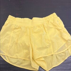 Yellow Women's Athletic Shorts